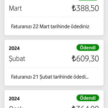 Vodafone Fatura Ödemesinde Sorun