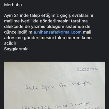 Anadolu Sigorta Tamamlayıcı Saglık Geçiş Evrakları