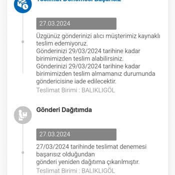 MNG Balıklı Göl Şubesi Kargo Getirmiyor