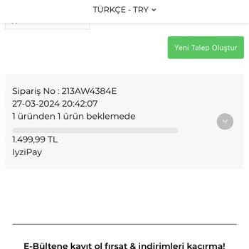 Meri Store Ürün İadesini Yapmıyor