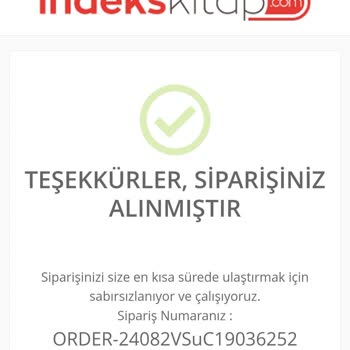 İndeks Kitap Memnun Kalmadığım Sipariş