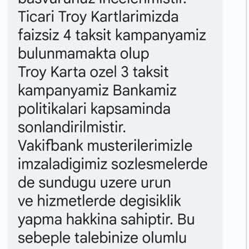 VakıfBank Kredi Kartı Taksit Yanıltması,