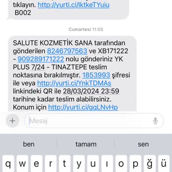 Yurtiçi Kargo Süresi Geçmeden İade Edilen Kargom