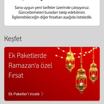 Vodafone Tarife Sunmuyor Neden