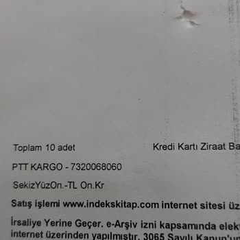 İndeks Kitap Kitaplarımı Eksik Ve Geç Gönderdi