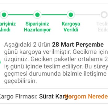 Sürat Kargo Beklenen Kargom Hâlâ Ulaşmadı!