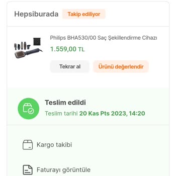 PHILIPS Ev Aletleri Philips Saç Şekillendirmenin Fırçası Bozuldu Ve Garanti Değişmiyorlar