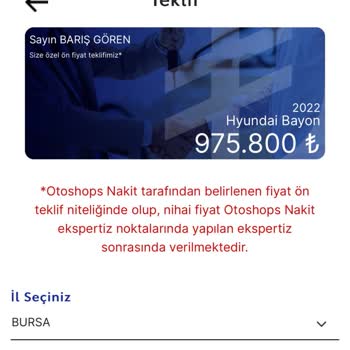 Otoshops Ön Teklif İptali