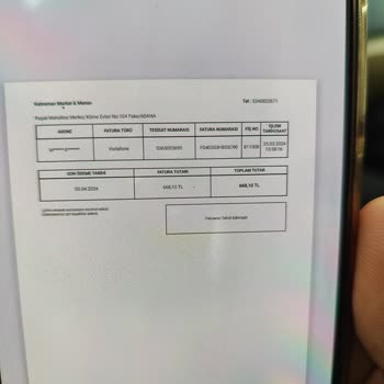 Vodafone Fatura İade İşlemi