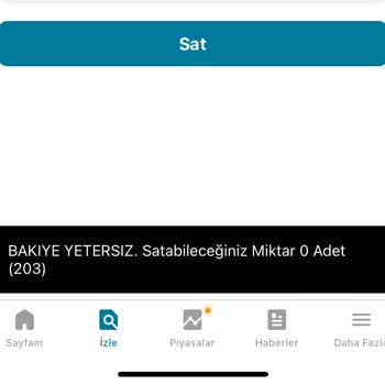 Kuveyt Türk (203) Bakiye Yetersiz Hatası