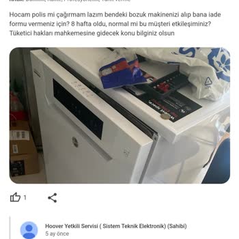 Hoover Kurutmalı Çamaşır Makinem Bozuk Ve Servis İşimi Çözmüyor!