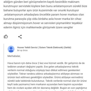 Hoover Kurutmalı Çamaşır Makinem Bozuk Ve Servis İşimi Çözmüyor!