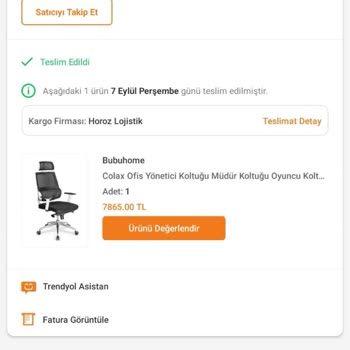 Trendyol Yüksek Fiyat, Düşük Hizmet: Ofis Sandalyesi Hayal Kırıklığı
