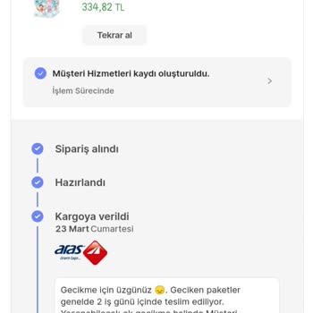 Aras Kargo Dağıtıma Çıkarmıyor. Bilgi De Vermiyor.