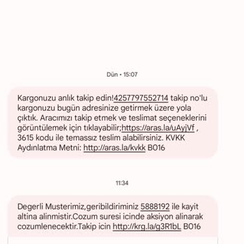 Aras Kargo Kargo Teslimi Konusunda Şikayet