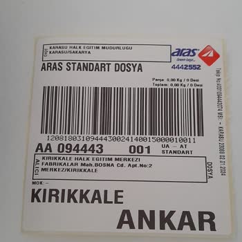 Aras Kargo Gönderdiğim Kargo Teslim Edilmedi