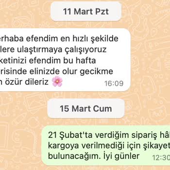 Qafiye Prive Siparişim Kargoya Verilmiyor