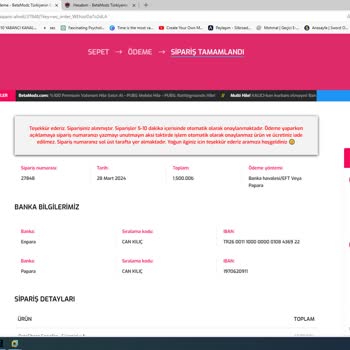Betamodz.com Ürünü Çalışmıyor Ve İade Kabul Etmiyor