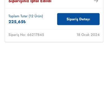 Şok Market ( İptal Edilen Sipariş Ücreti İki Aydır İade Edilmedi)