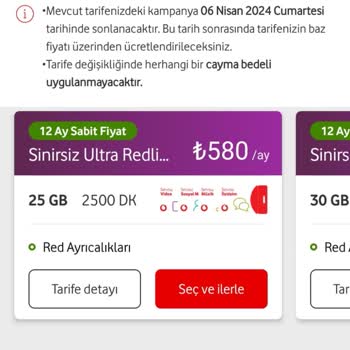 Vodafone Taahhüt Bitimi Fahiş Fiyat Teklifi