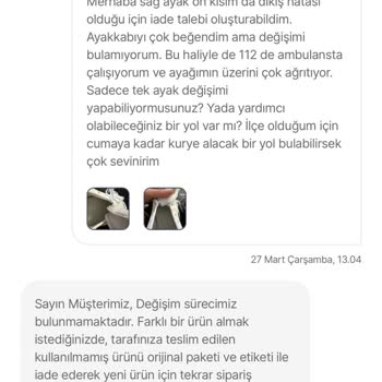 Puma Hatalı Ayakkabı Da Değişim Yapmıyor İadeye Zorluyor.