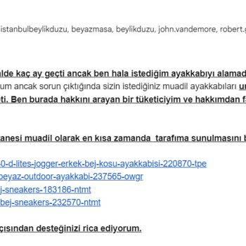 Skechers Tarafından Uğradığım Memnuniyetsizlik