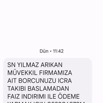 Feridun Kunak Ürünleri İcra Takibi Ve Müşteri Hizmetleri Şikayeti