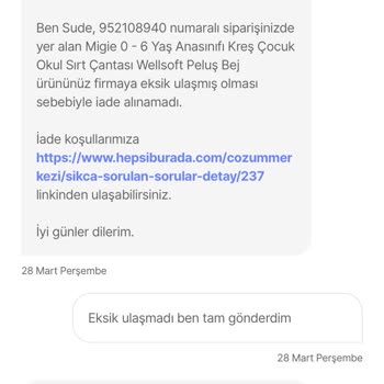 Hepsiburada İlgilenmiyor Müşteriye İnanmıyor