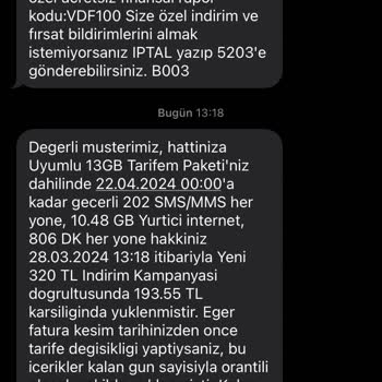 Vodafone Müşteri Hizmetleri Mağduruyum.