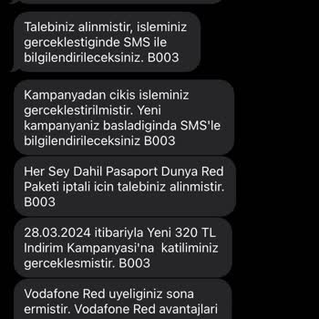 Vodafone Müşteri Hizmetleri Mağduruyum.