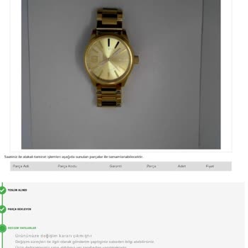 Diesel- Saat & Saat -Hatalı Saat Gönderip Biz Bunu Yapamıyoruz Dediler