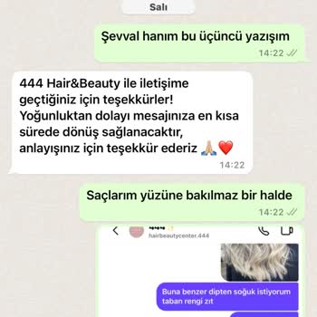 Şevval Erkin Hair & Beauty Center Güzellik Merkezinde Yaşanan Saç Boyama Problemi