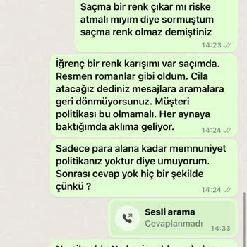 Şevval Erkin Hair & Beauty Center Güzellik Merkezinde Yaşanan Saç Boyama Problemi