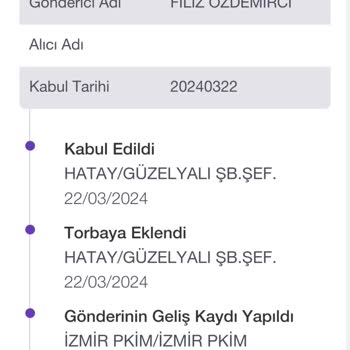 PTT Kargo Hizmetinin Yavaş Ve İlgisiz Olmasından Şikayetçiyim.