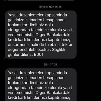 Ziraat Bankası Kredi Kartı Limit Sorunu
