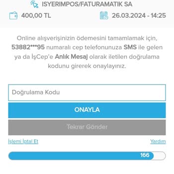 İşyerimpos/Faturamatik Sa Ödenen Param Bakiyeme Gelmedi