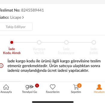 Trendyol 10 Gündür Beklediğim Kargoyu Kaybetmiş