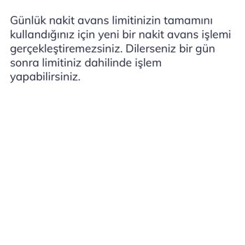 QNB Finansbank Nakit Avans Çekemiyorum