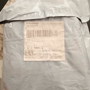 Sürat Kargo İle Gelen Paket