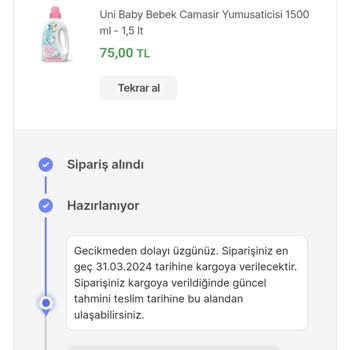 Ebebek Siparişimi 21 Gün Olmasına Rağmen Göndermedi