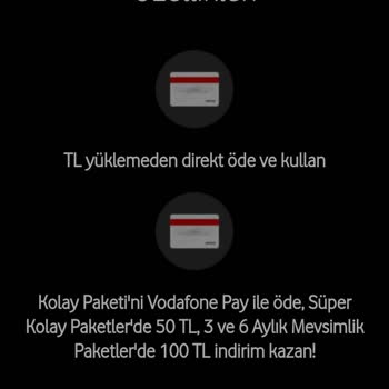 Vodafone Pay Vodafone 100 TL İade Taahhüdü