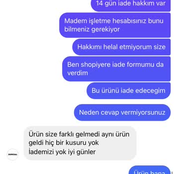 Zi Official İade Kabul Etmeyen Satıcı Üslupsuz Satıcı