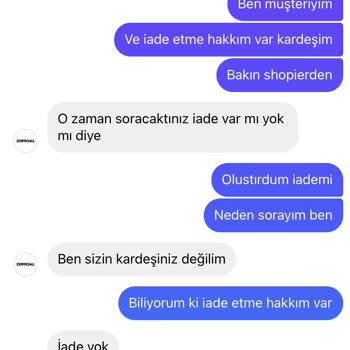 Zi Official İade Kabul Etmeyen Satıcı Üslupsuz Satıcı