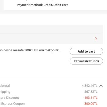 Aliexpress Gümrük İade Problemi