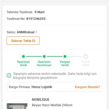 Horoz Lojistik Kargo Şirketi Beni Mağdur Ediyor