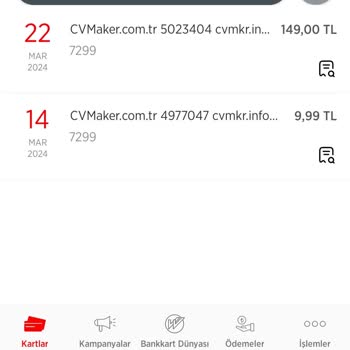 Cvmarker.com.tr Hesabımdan Para Çekti