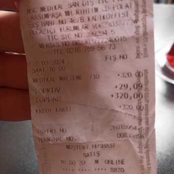 Msc Medikal Ürün İade Yaşanan Sıkıntı