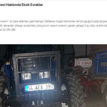 Türkiye Sigorta İle Kasko Yaptırdım, Mağdurum