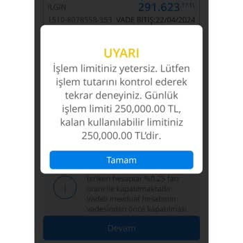 Denizbank Vadeli Hesap Sorunu