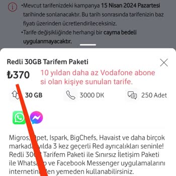 Vodafone'un "Size Özel", "İndirimli" Tarifeleri!